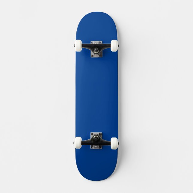 Skateboard Autoridad azul profundo simple® (Anverso)