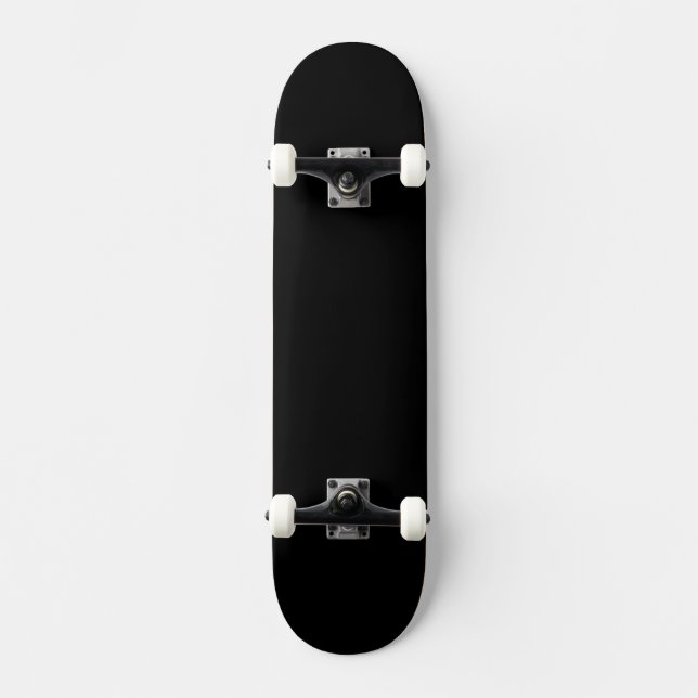Skateboard Autoridad negra simple® (Anverso)