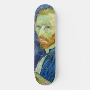 Skateboard Autorretrato con paleta de Vincent van Gogh