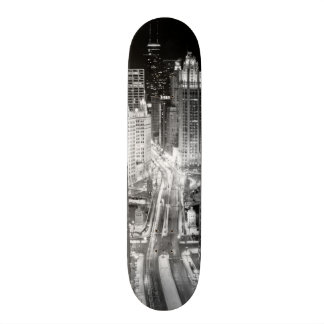 Skateboard Avenida del norte de Michigan en Chicago después