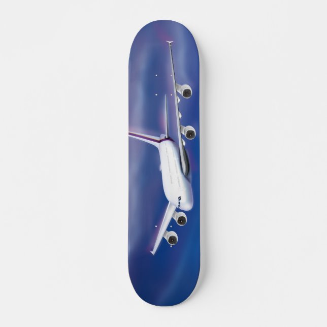 Skateboard Avión comercial de dos pisos (Anverso )