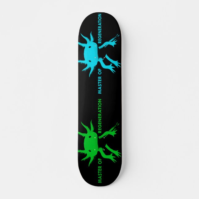 Skateboard axolotl (Anverso )