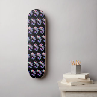 Skateboard Axolotl Colorful