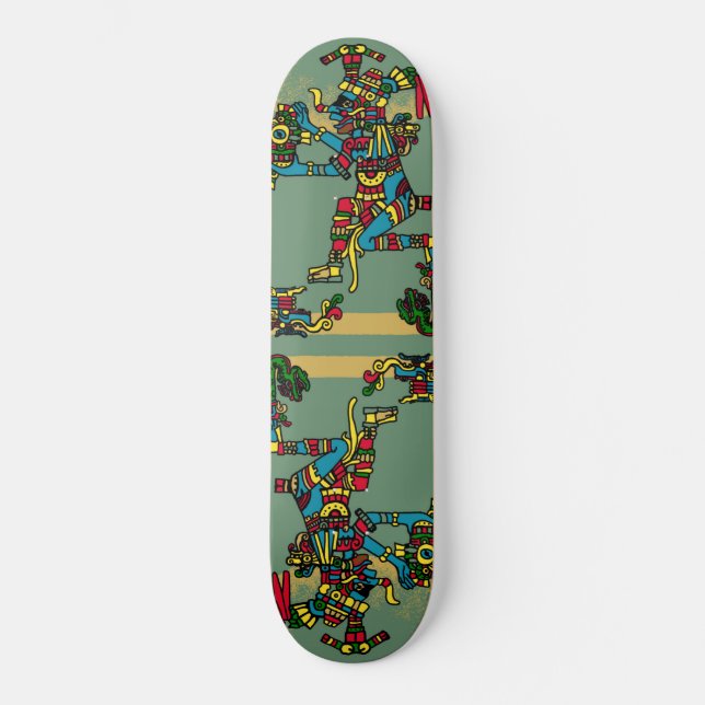 Skateboard Aztec God (Anverso)