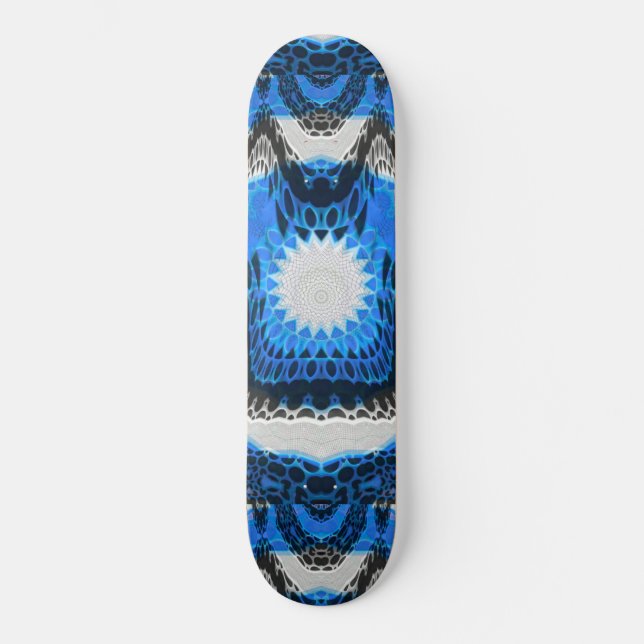 Skateboard Azul atómico (Anverso)