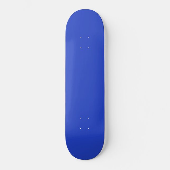 Skateboard Azul azul (color sólido) (Anverso)