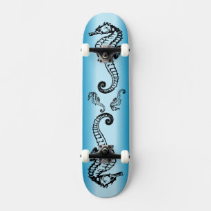 Skateboard Azul caballito de mar