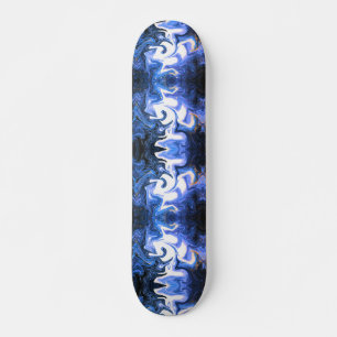 Skateboard azul con blanco
