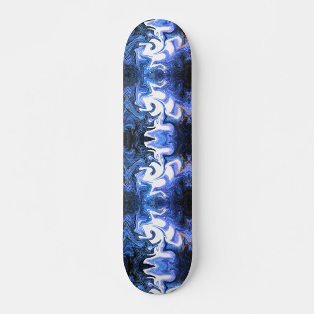 Skateboard azul con blanco (Anverso )