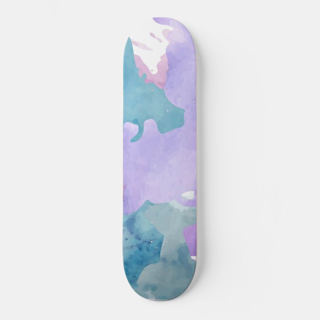 Skateboard Azul de camuflaje (Anverso)