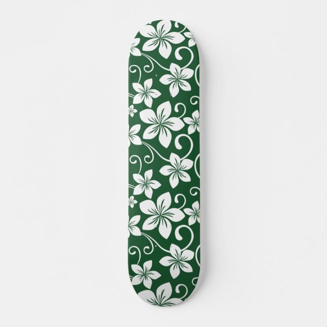 SKATEBOARD AZUL HAWAII (VERDE FORESTAL) (Anverso )