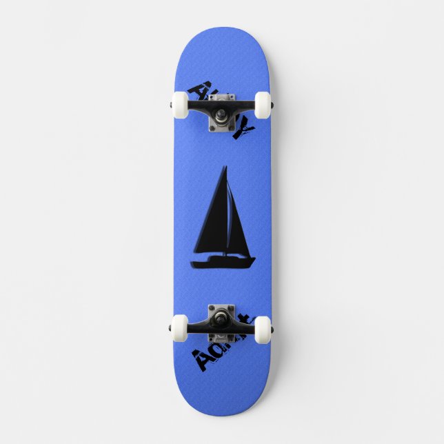 Skateboard Azul náutico (Anverso)