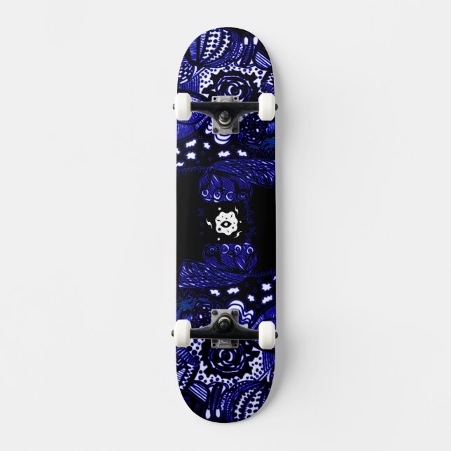Skateboard Azul negro (Anverso)