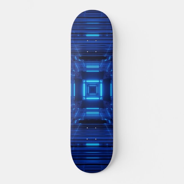 Skateboard Azul neón (Anverso)