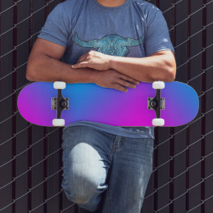 Skateboard Azul rosa morado color 4Joey