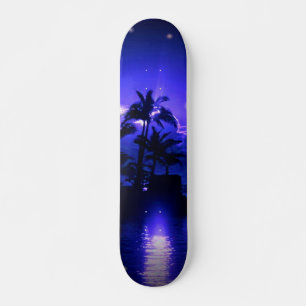 Skateboard Azul tropical