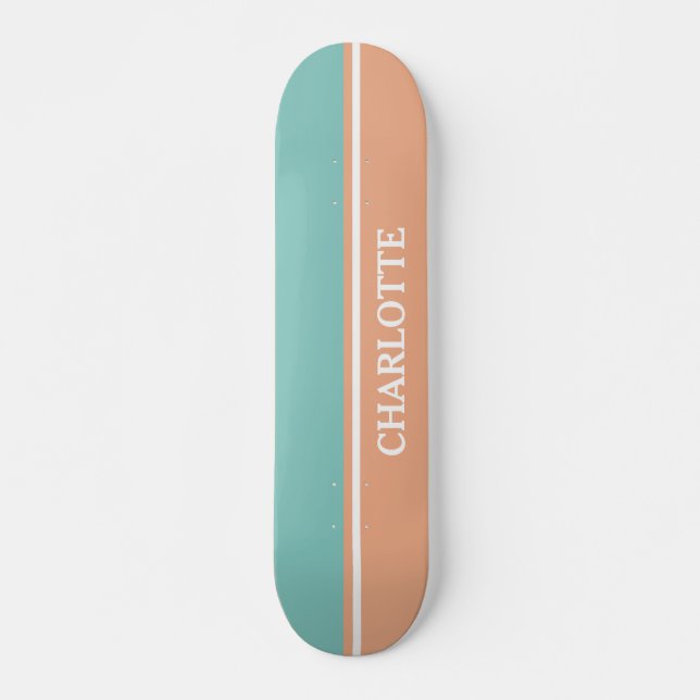 Skateboard Azul y rosa (Anverso )