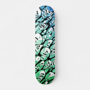 Skateboard Azul y Verde