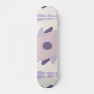 Skateboard Azulejo decorativo colorido púrpura pastel