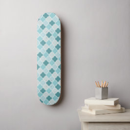 Skateboard Azules Marroquíes, Latticework, quatrefoil