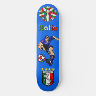 Skateboard Azzurri Man Ideas para regalo de fútbol de Italia
