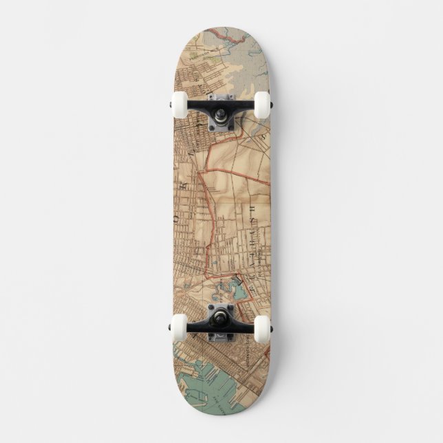 Skateboard Bahía y Brooklyn de Jamaica (Anverso)