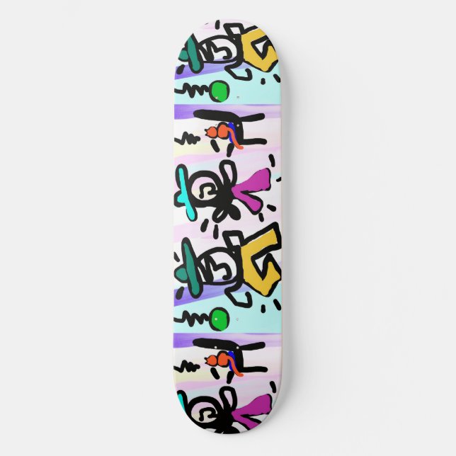 Skateboard Bailando (Anverso)