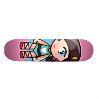 Skateboard bailarina rosada linda