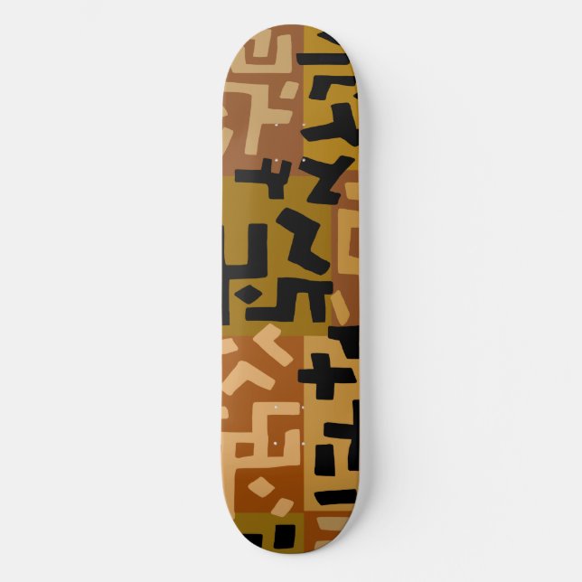Skateboard BaKuba Africano Tribal (Anverso)