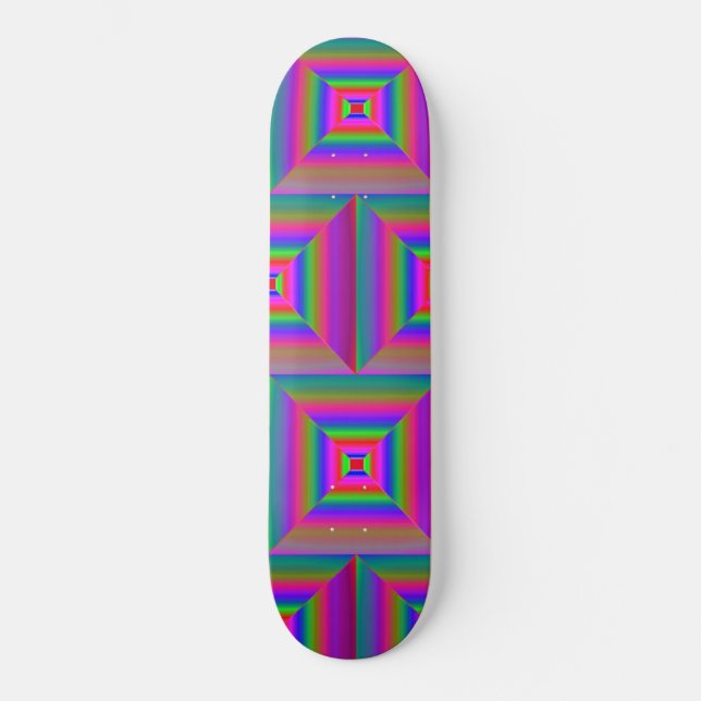 Skateboard Baldosas de arte moderno (Anverso)