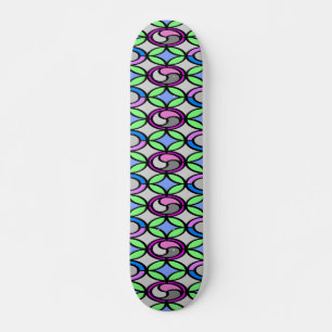 Skateboard Baldosas de color cristal