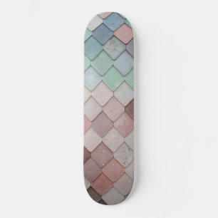 Skateboard Baldosas multicolores