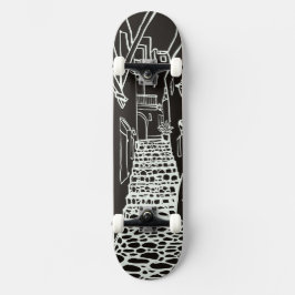 Skateboard Balearic Islands Line Art Skate Deck