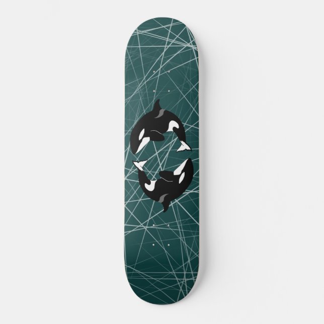 Skateboard Ballena asesina de Orca (Anverso)
