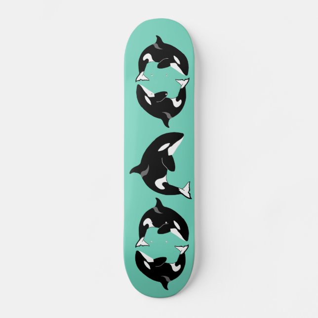 Skateboard Ballena asesina de Orca (Anverso)
