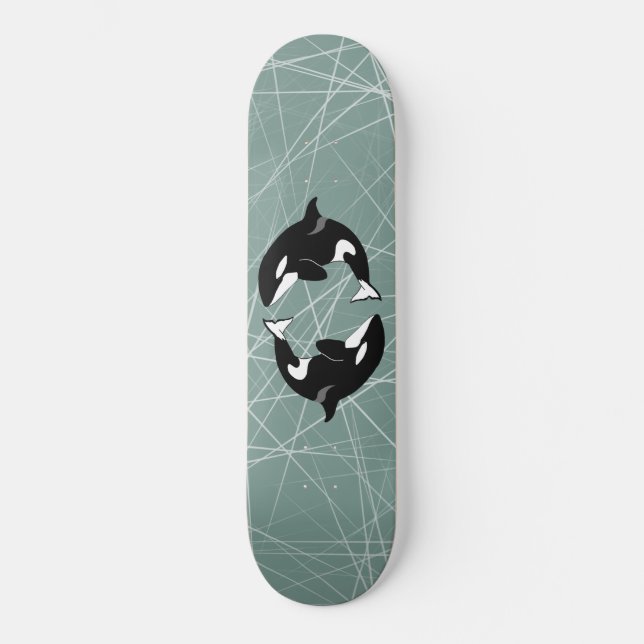 Skateboard Ballena asesina de Orca (Anverso)