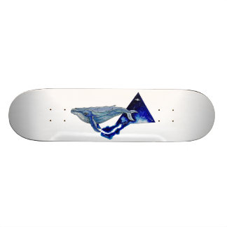 Skateboard ballena del espacio