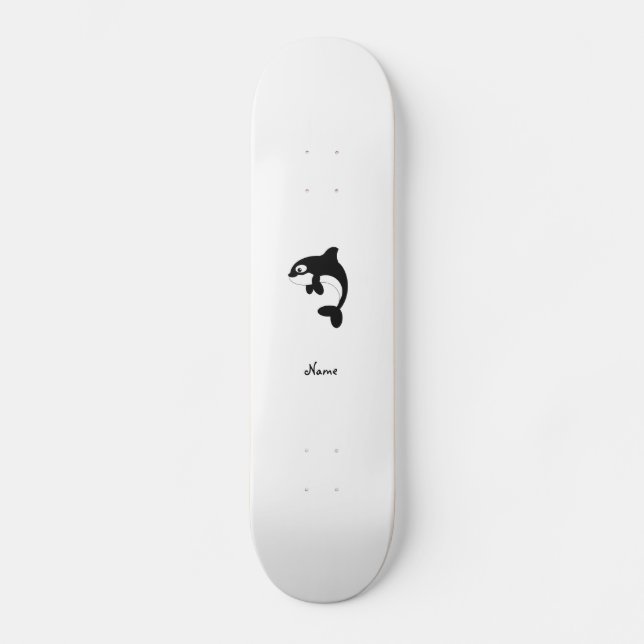 Skateboard Ballena linda de la orca (Anverso)