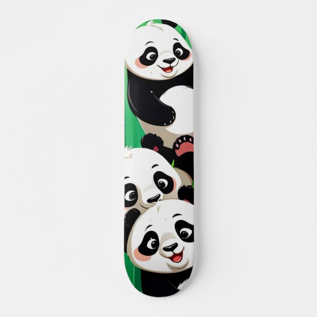 Skateboard Bamboo Panda (Anverso )