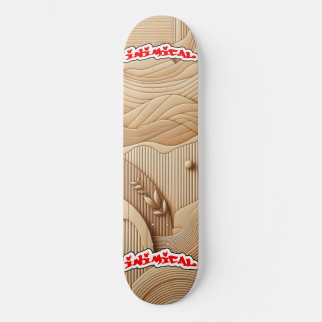 Skateboard Bambú hostil (Anverso)