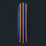 Skateboard Banda azul y Naranja<br><div class="desc">Banda naranja brillante con una franja azul.</div>