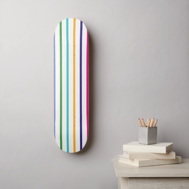 Skateboard Banda multicolor (Arte de la pared)