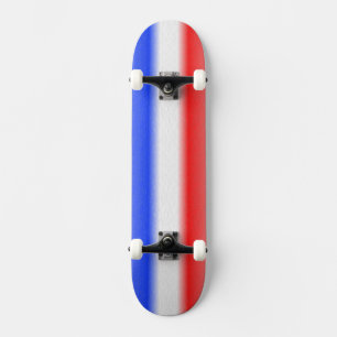 Skateboard Banda roja blanca y azul de la bandera estadounide