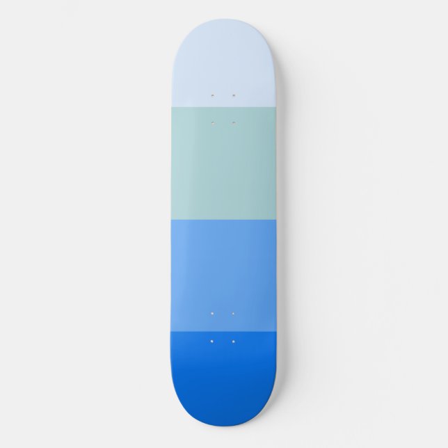 Skateboard Bandas azules (Anverso)
