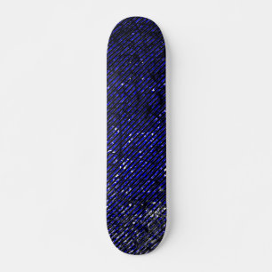 Skateboard Bandas azules despegando tus colores