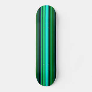 Skateboard Bandas de arco iris verde azul