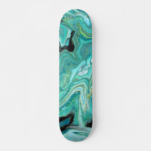 Skateboard Bandas De Atrás 1 Cubierta De Patinaje Verde Líqui