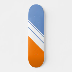 Skateboard Bandas de Carreras azul azul claro Naranja brillan