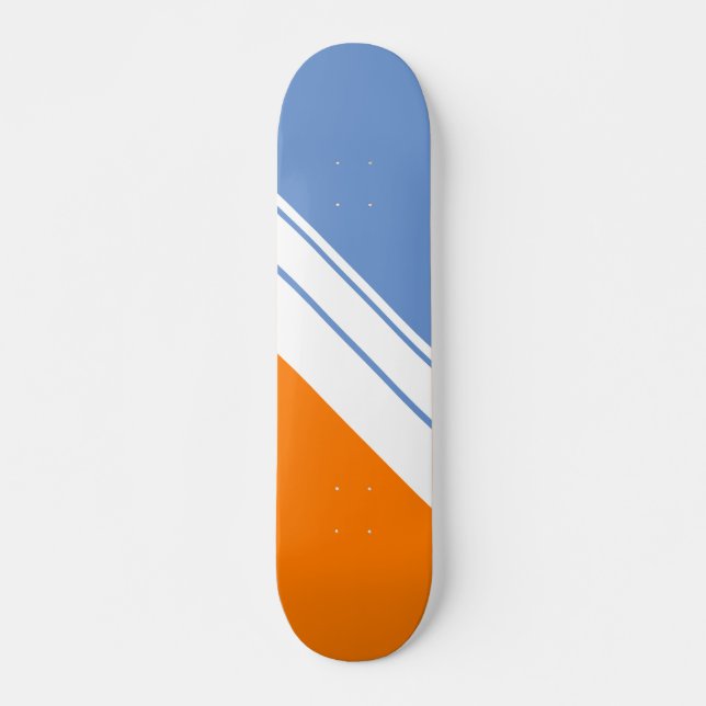 Skateboard Bandas de Carreras azul azul claro Naranja brillan (Anverso )