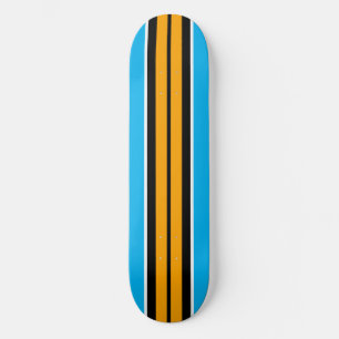 Skateboard Bandas de Carreras azul del cielo negro amarillo d